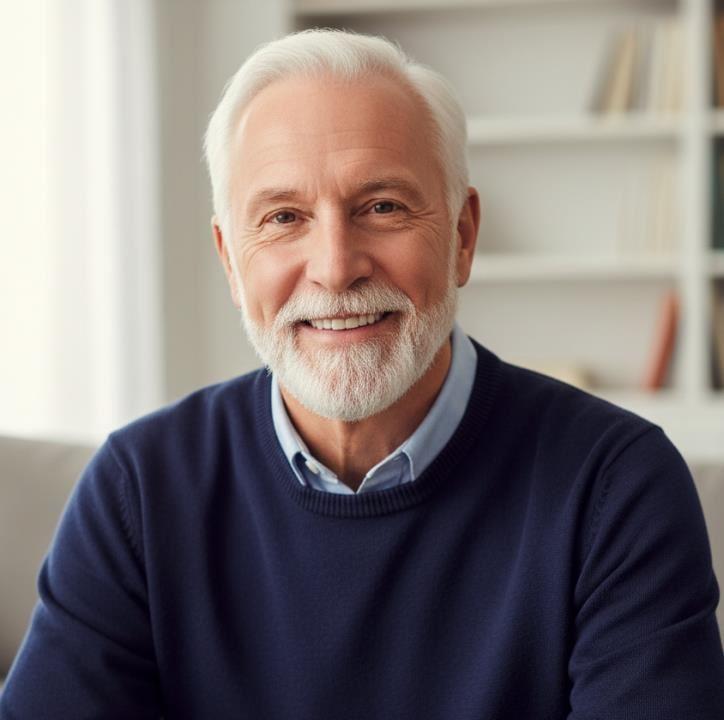 Sou Casado, másculo, porém passivo. Seguro e discreto. 60 anos em forma.